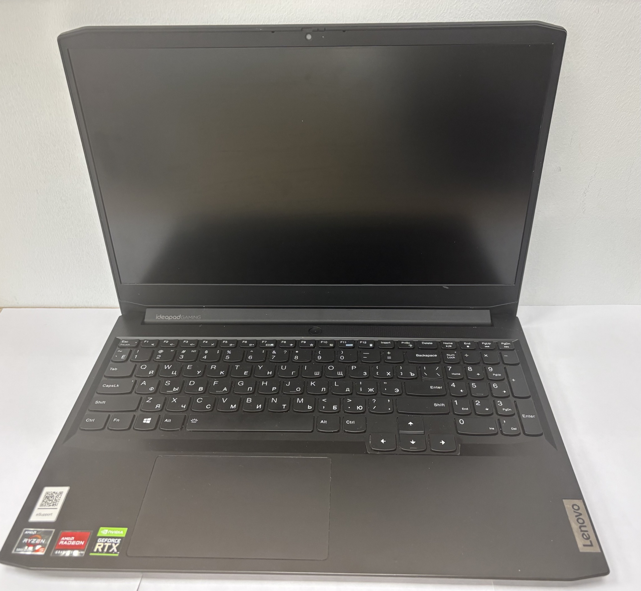 Ноутбук Lenovo IdeaPad Gaming 3 15ACH6, чёрный, 15.6", Ryzen 5 5600H, 16 ГБ ОЗУ, 512 ГБ SSD, NVIDIA 