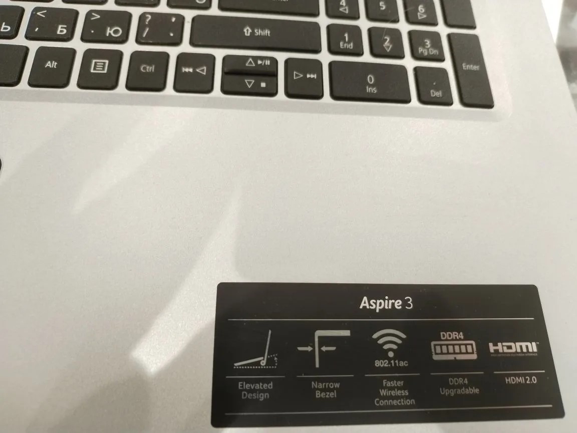 Ноутбук Acer Aspire 3 A317-53-510U, 17.3", Intel Core i5, 12 ГБ ОЗУ, 512 ГБ SSD, серый