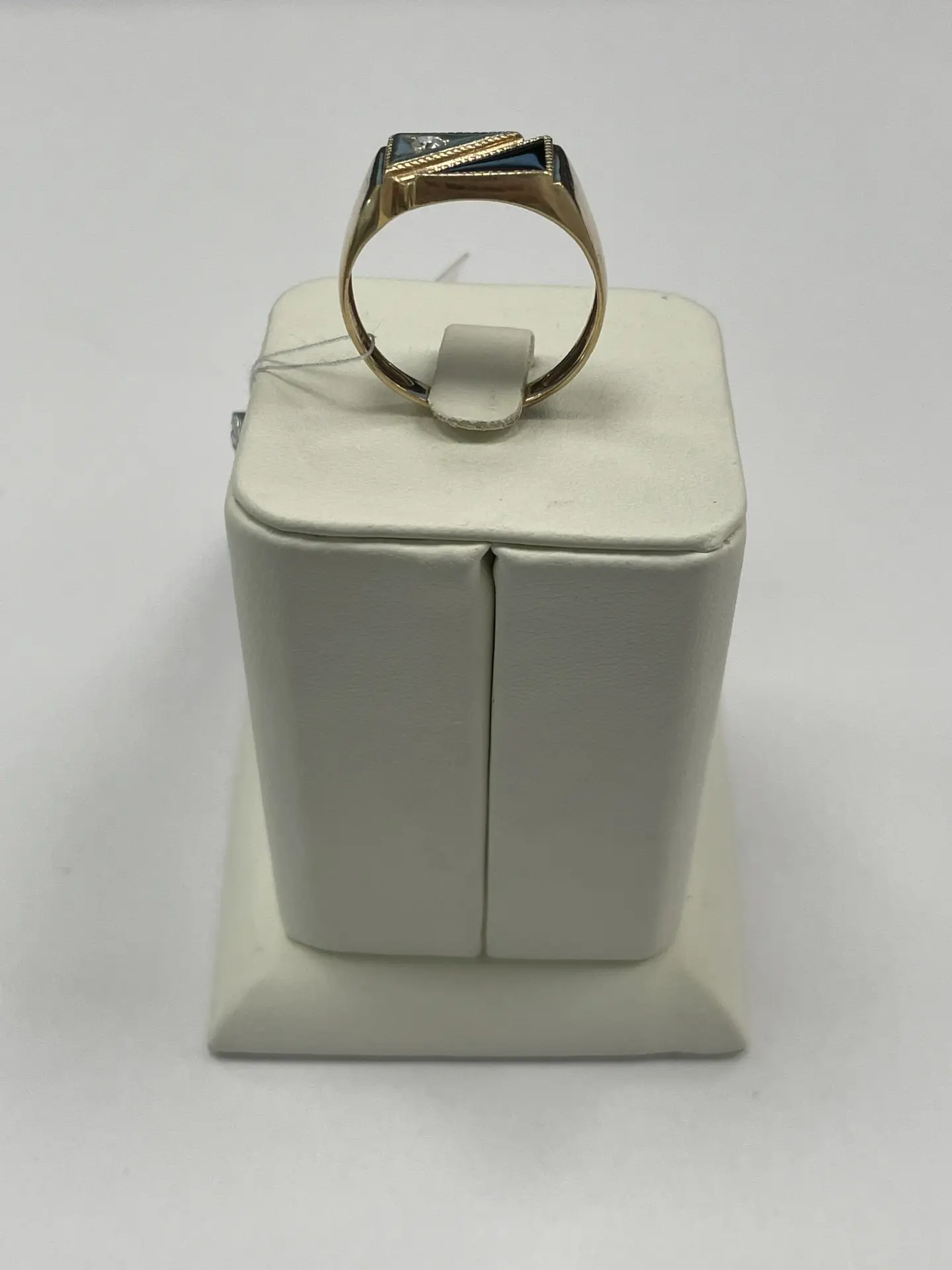 Мужская печатка с фианитом, золото 585 пробы, 3, 4 гр