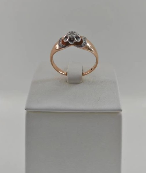 Кольцо золотое 585 пробы с бриллиантами, 2, 75 гр