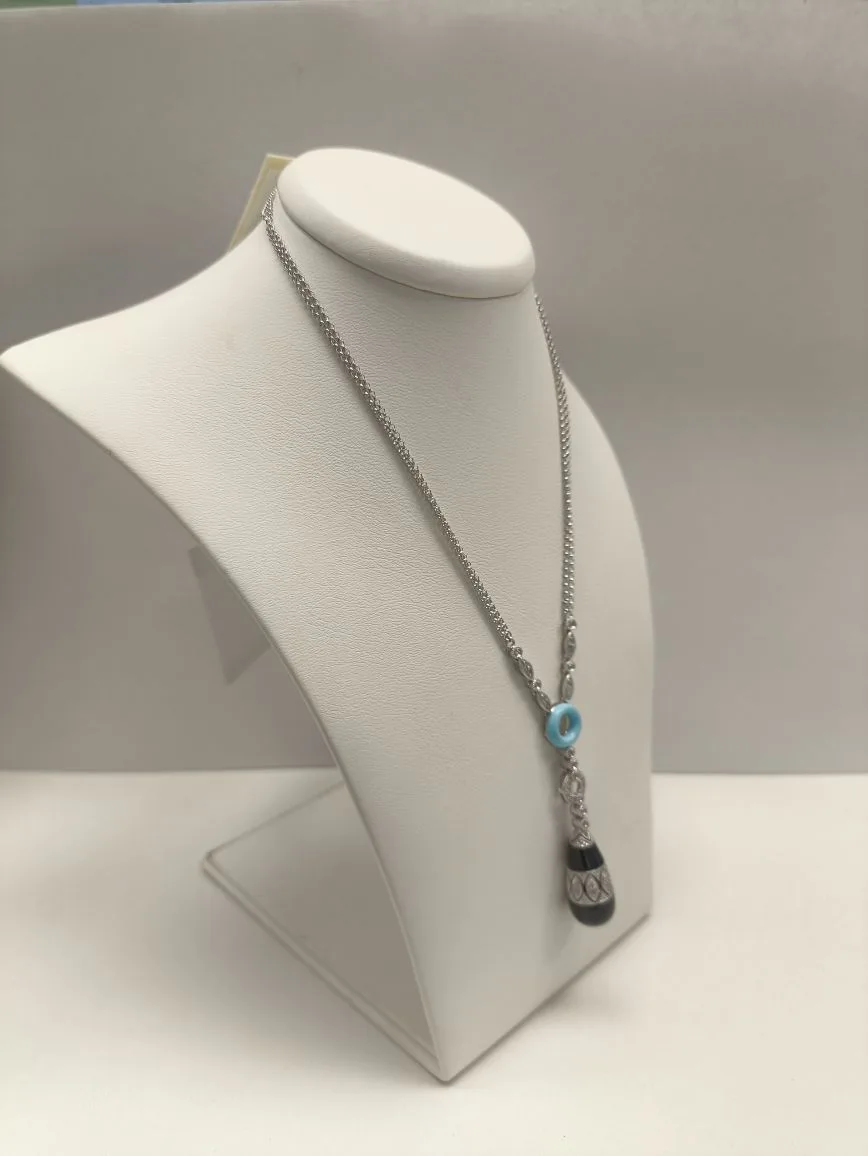 Колье с бриллиантами 585 проба, золото, 8, 143 гр