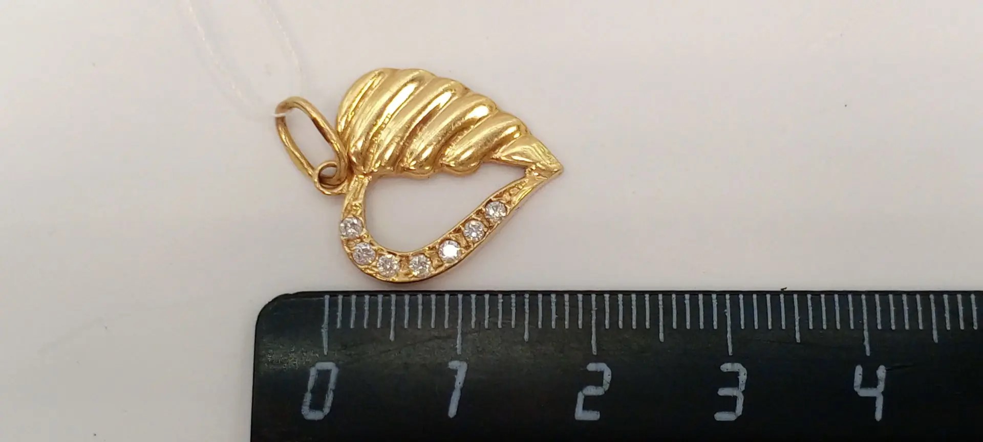 Кулон с камнем, золото 585 пробы, 1, 55 гр