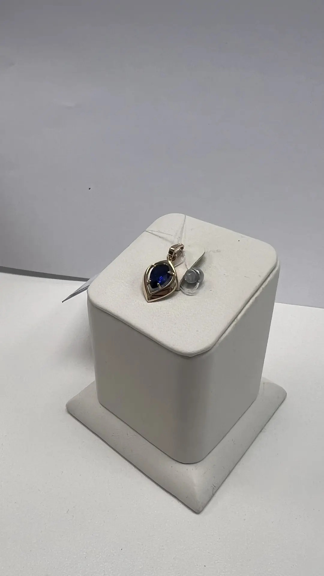 Подвеска с фианитом, золото 585 пробы, 0, 8 гр