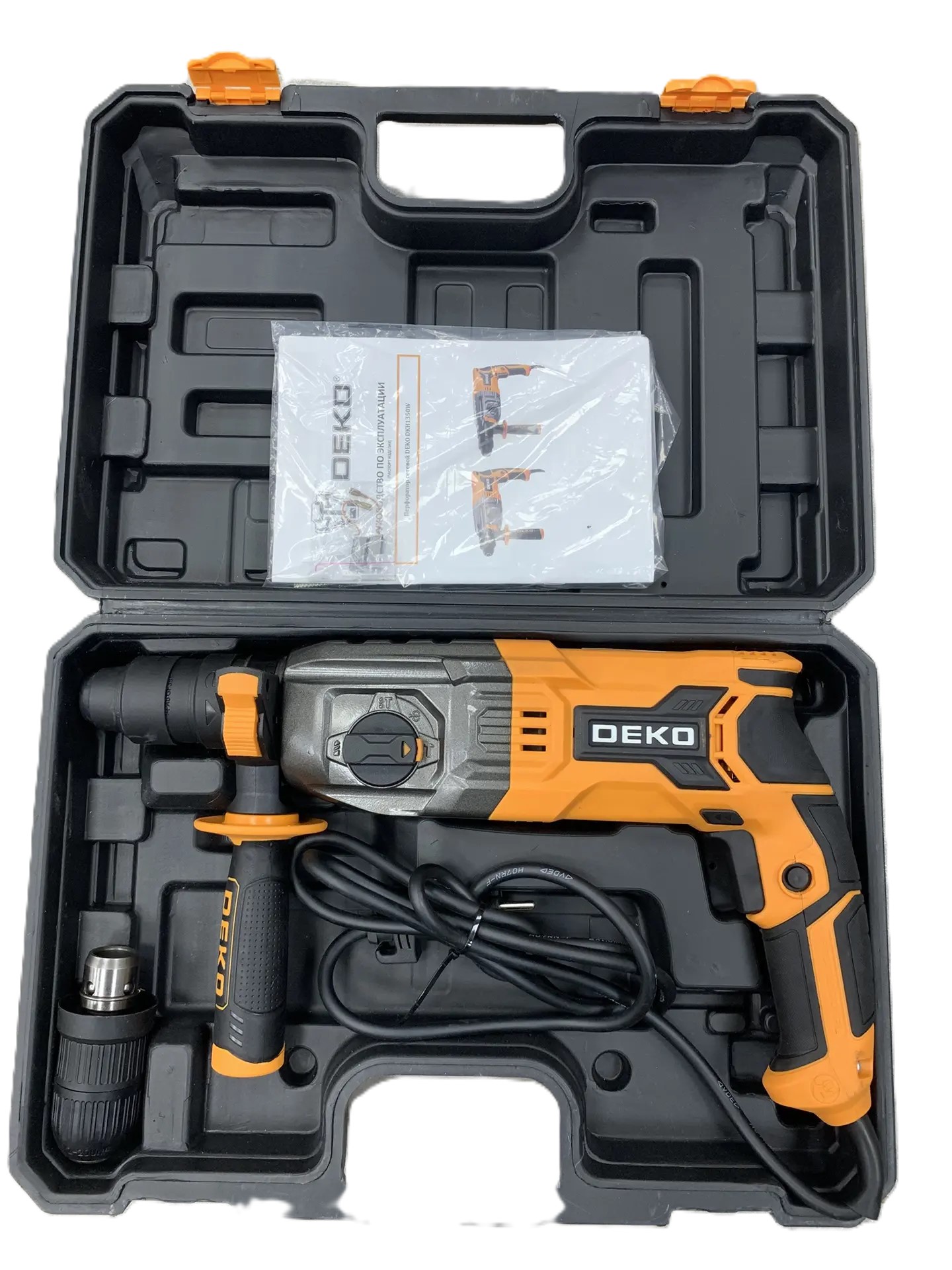 Перфоратор DEKO DKH1350W, в комплекте с кейсом и аксессуарами-1