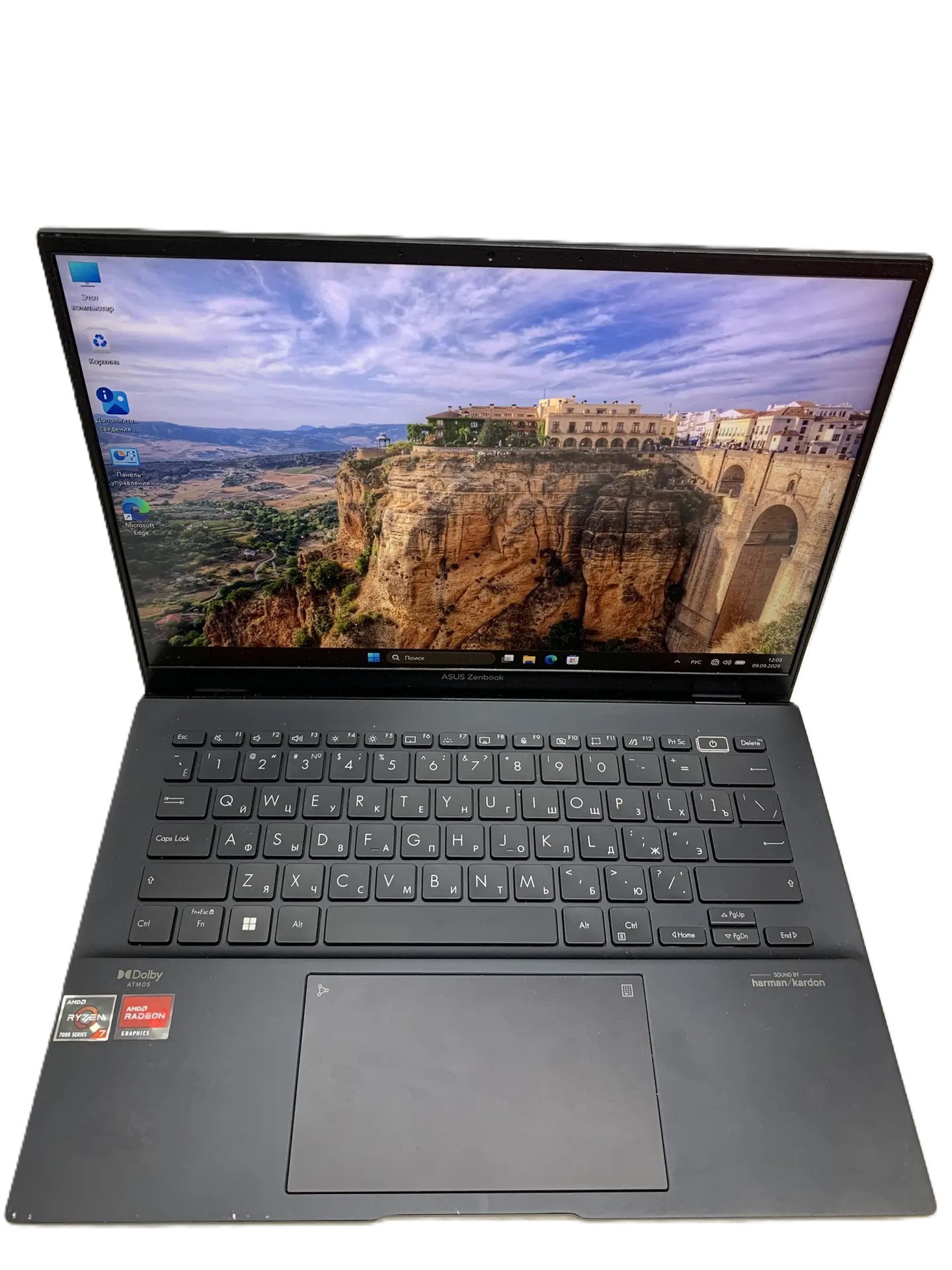 Ноутбук ASUS ZenBook 14 UM3402Y, чёрный, 14", Ryzen 7 7730U, 16 ГБ ОЗУ, 1 ТБ SSD-1