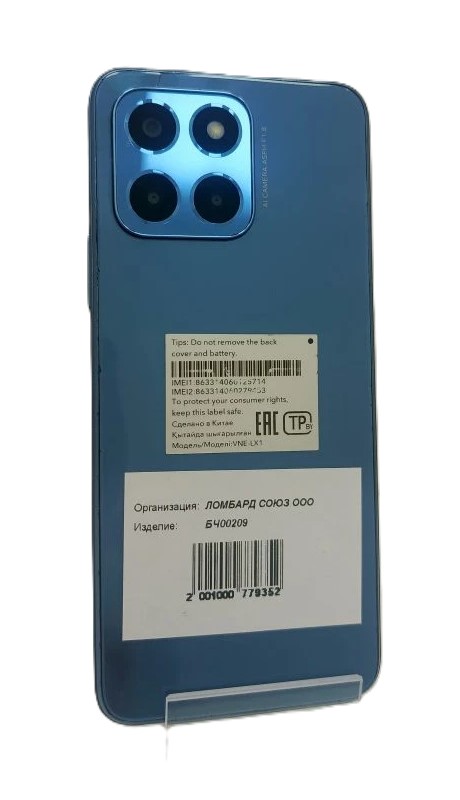 Смартфон HONOR X6 VNE-LX1, 4/64 ГБ, синий-6