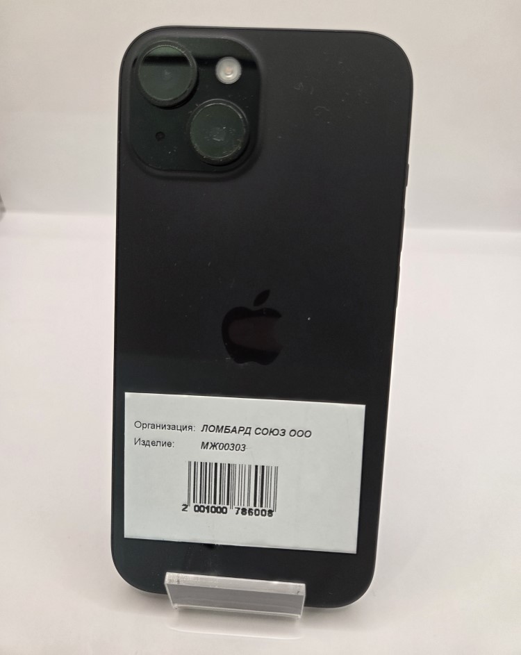Смартфон Apple iPhone 15, 128 ГБ, чёрный-1