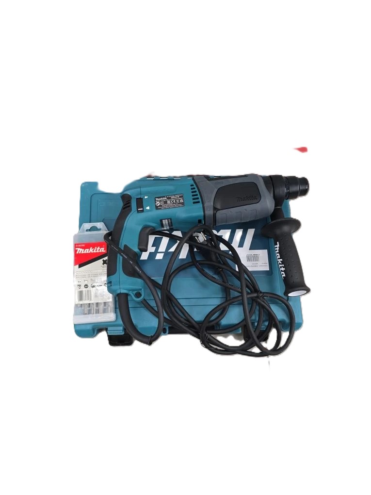Перфоратор Makita HR2470, в комплекте кейс и набор буров-1