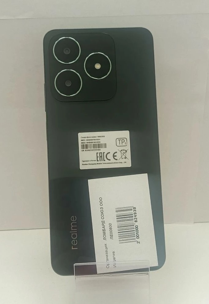 Смартфон Realme C61 RMX3930, 8/128 ГБ, чёрный