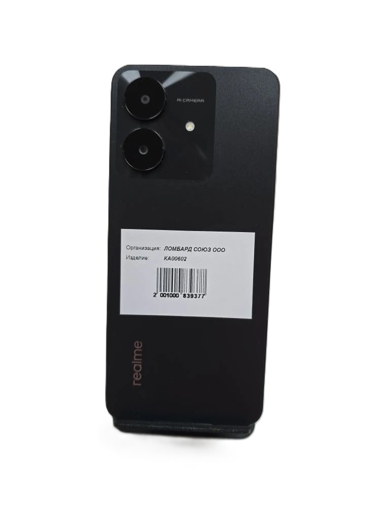 Смартфон Realme Note 60X, 4/128 ГБ, чёрный