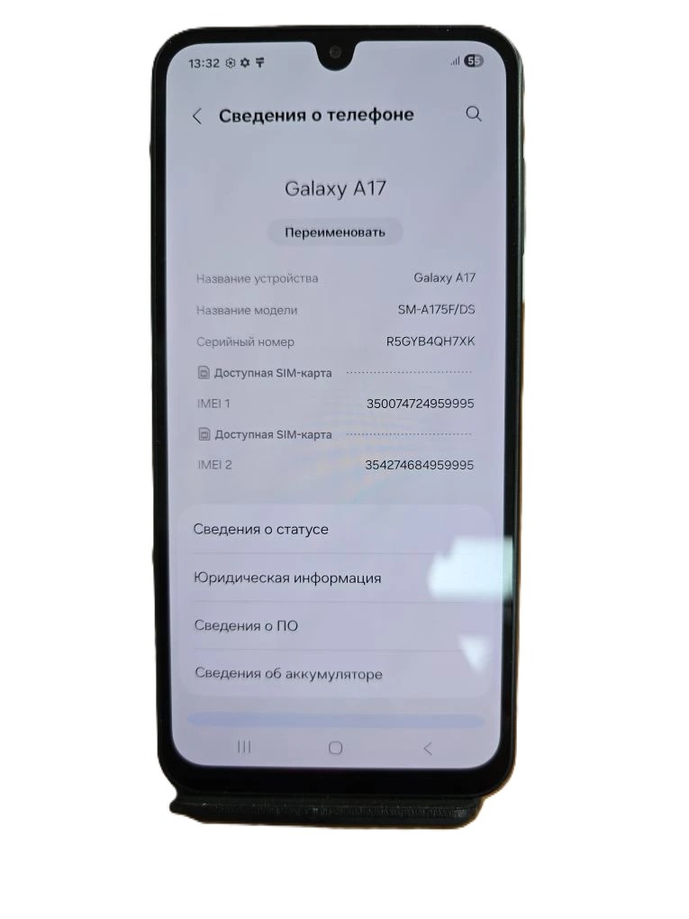 Смартфон Samsung Galaxy A17, 4/128 ГБ, чёрный-1