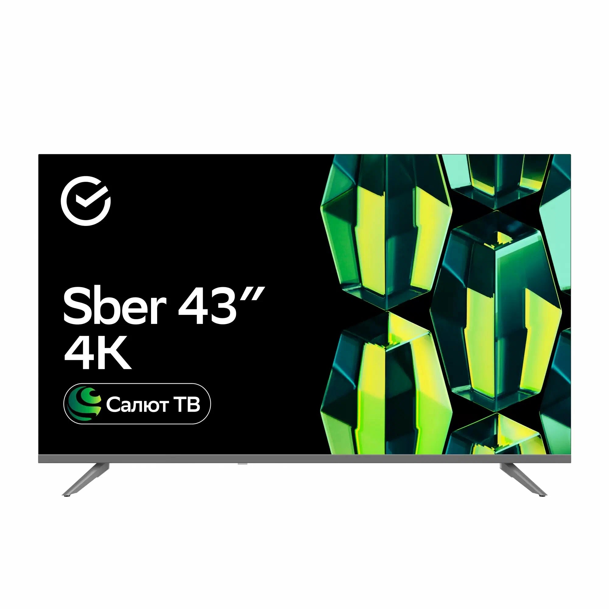 Телевизор SBER SDX-43U4010B, 43", чёрный-1