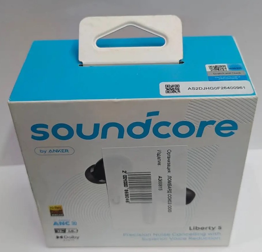 Беспроводные наушники SoundCore Liberty 5 A3957, чёрные