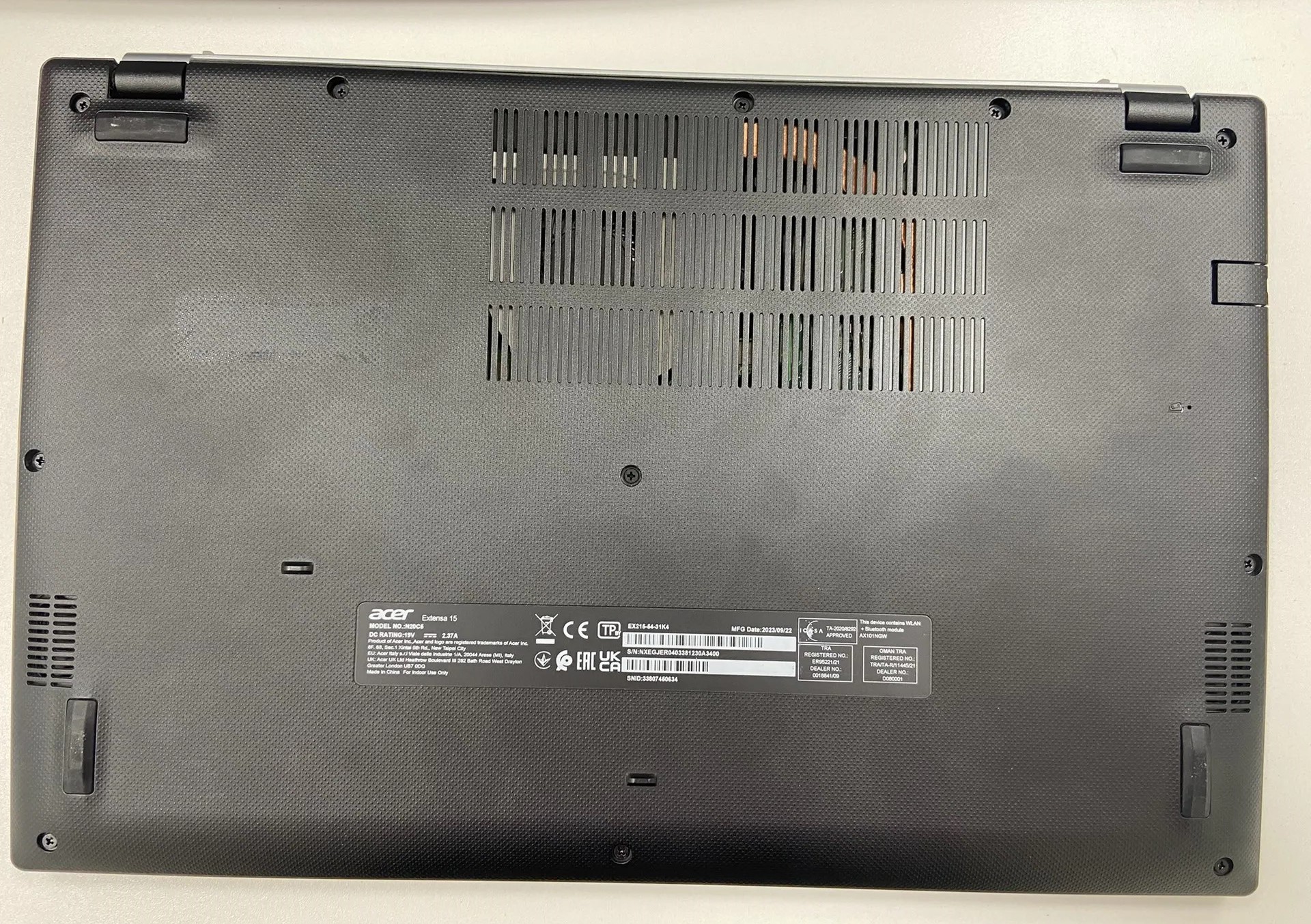 Ноутбук Acer Extensa 15 EX215-54-31K4, 15, 6", Intel Core i3, 8/256 ГБ, чёрный