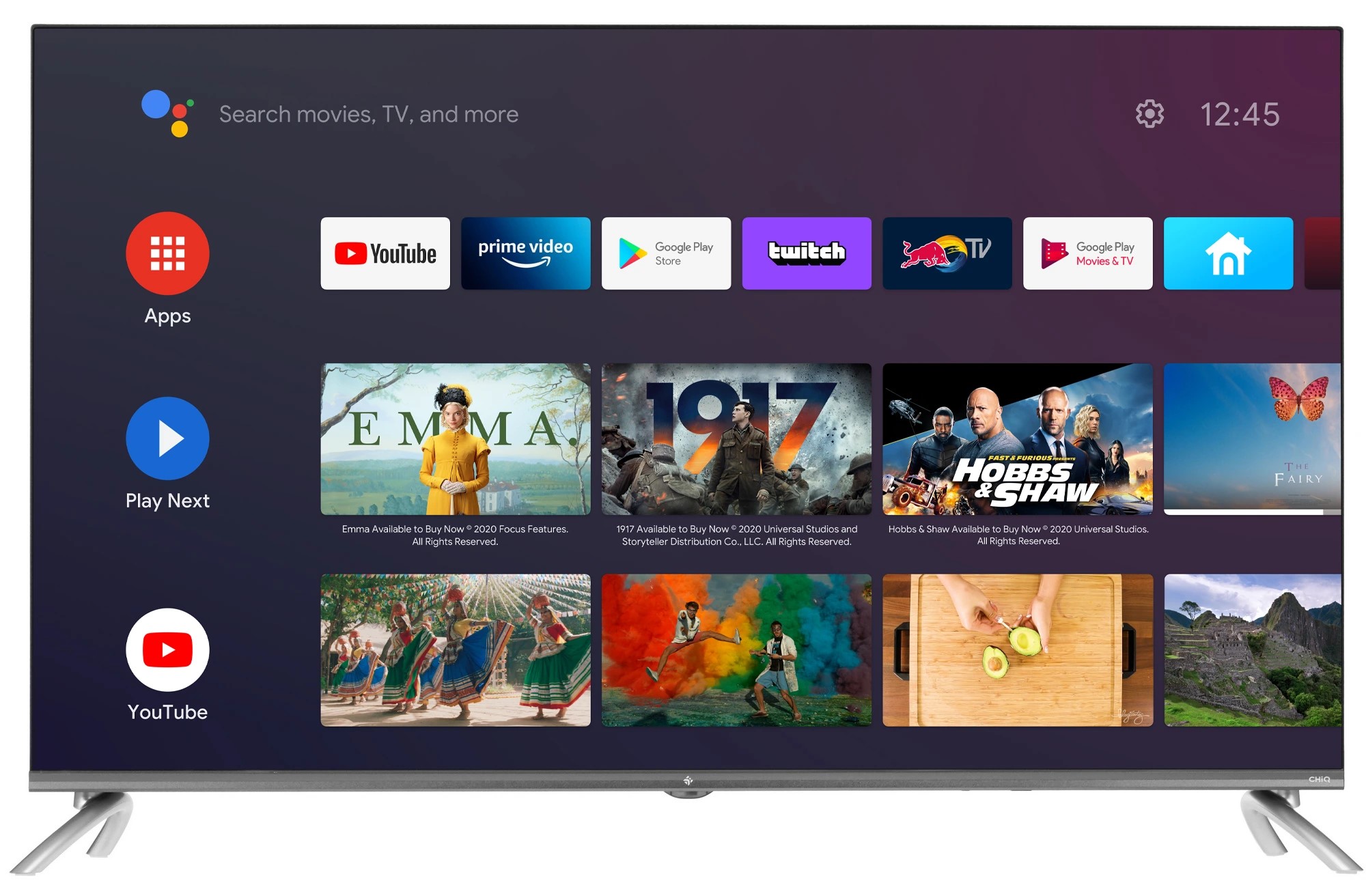 Телевизор DEXP A431, 43", 3840х2160, чёрный-1