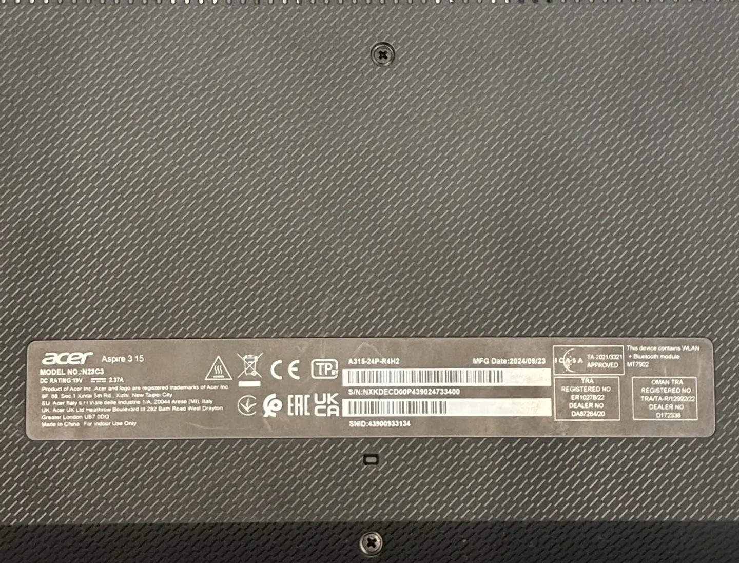 Ноутбук Acer Aspire 3 A315-24P-R4H2, серый, 15.6", Ryzen 5, 16/512 ГБ