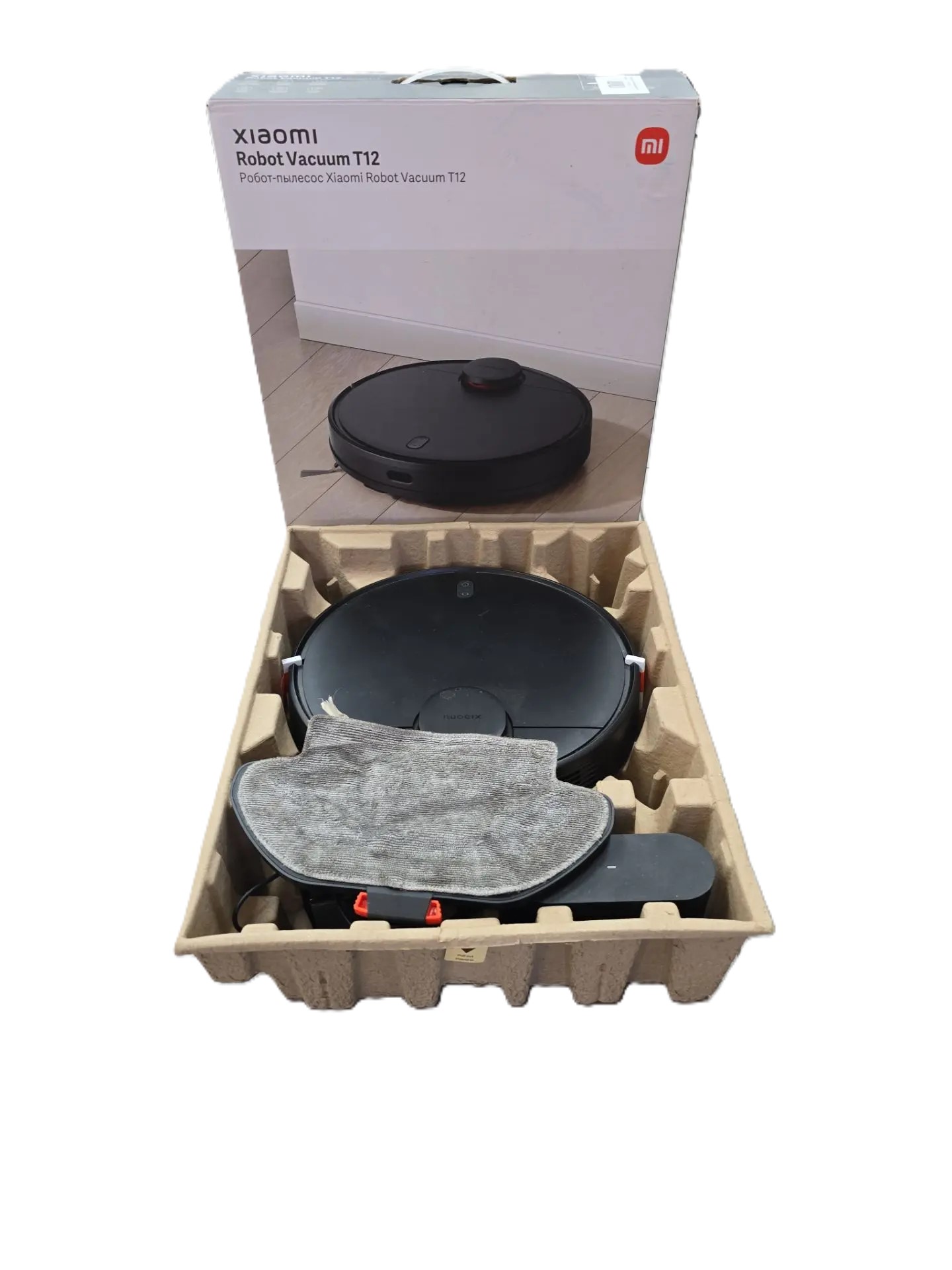 Робот-пылесос Xiaomi Robot Vacuum T12, чёрный-1