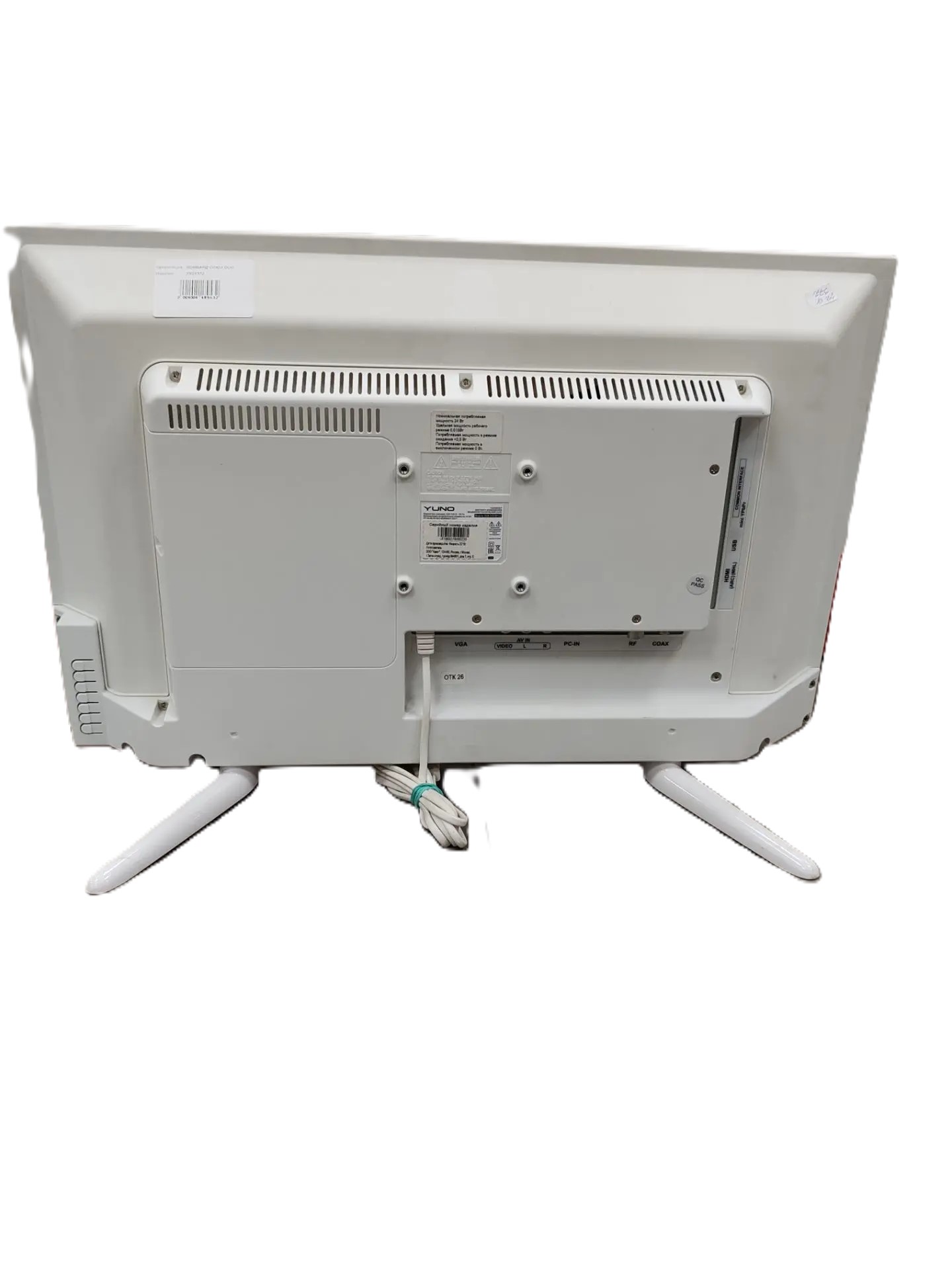 Телевизор Yuno ULM-24TCW112U, 24", белый