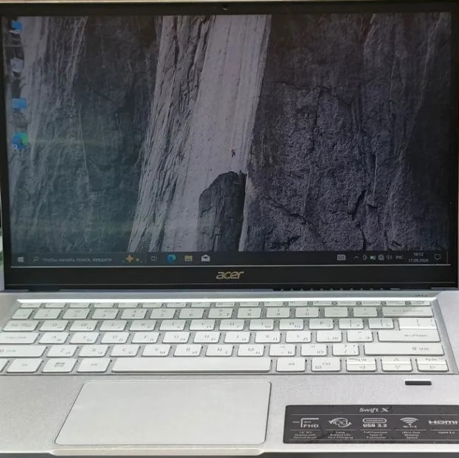 Ноутбук Acer Swift X SFX14-41G-R3TU, серый, 15,6", 8/512 ГБ-1