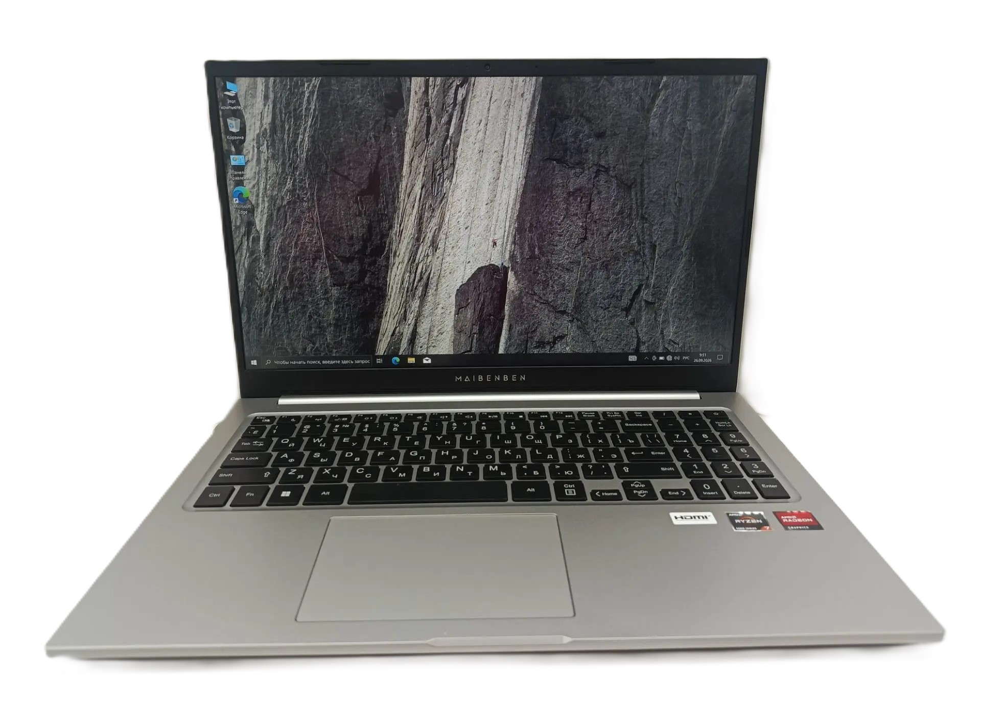 Ноутбук Maibenben M557, 14", Ryzen 7 5700U, 16/512 ГБ, серый-3