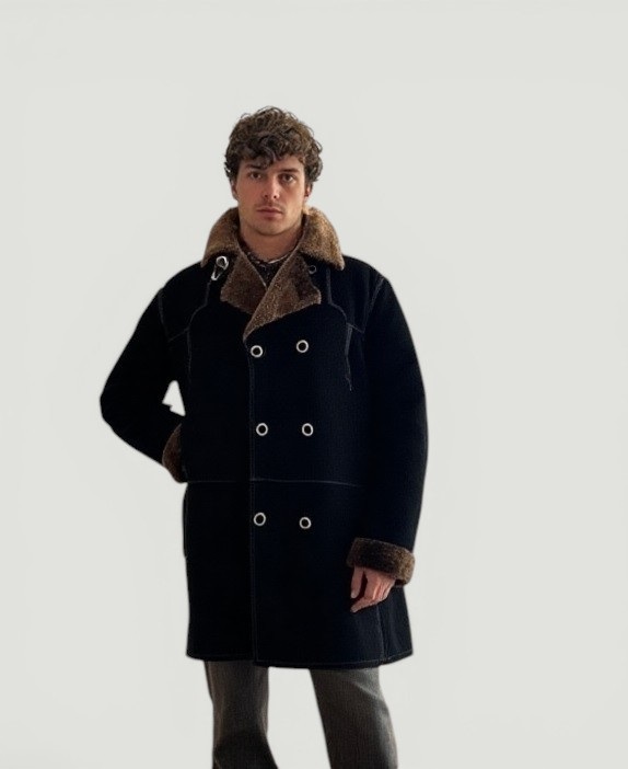 Дублёнка мужская 2MOOD Asur MOD, чёрная, 58 (XL)-1