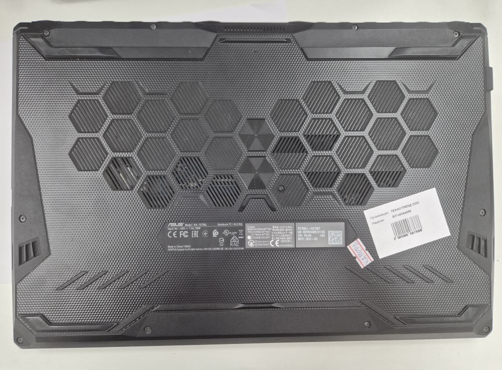 Ноутбук ASUS FX706L, чёрный