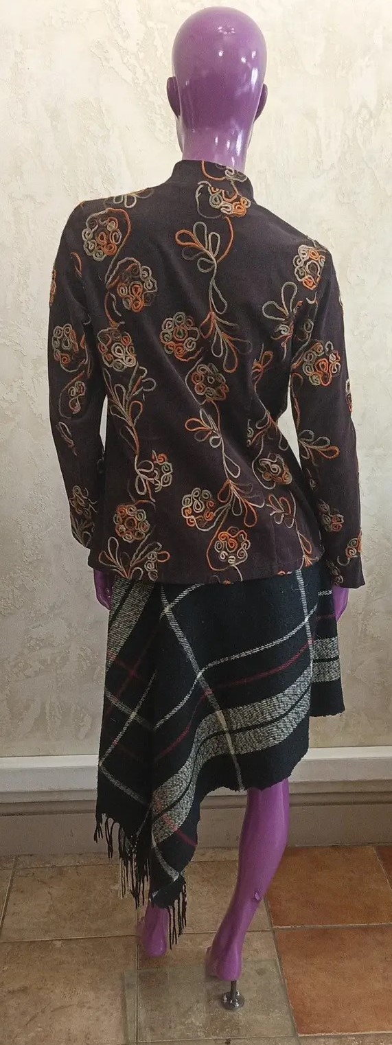 Пиджак женский коричневый, 44 (S/M)