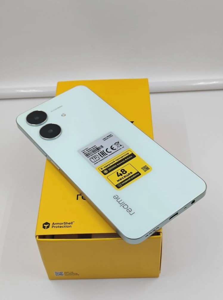 Смартфон Realme Note 60X, 3/64 ГБ, зелёный