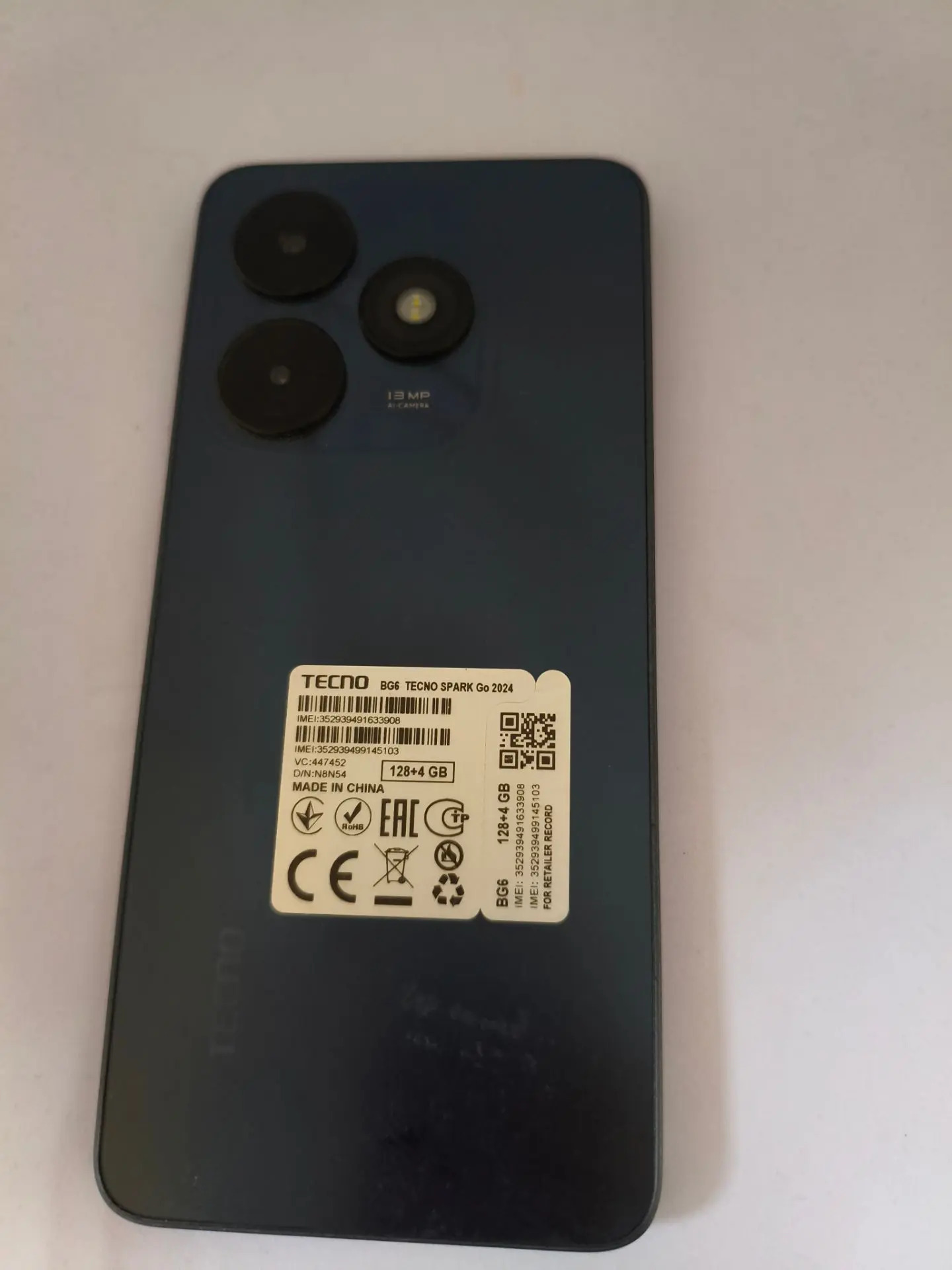 Смартфон TECNO Spark Go 2024, 4/128 ГБ