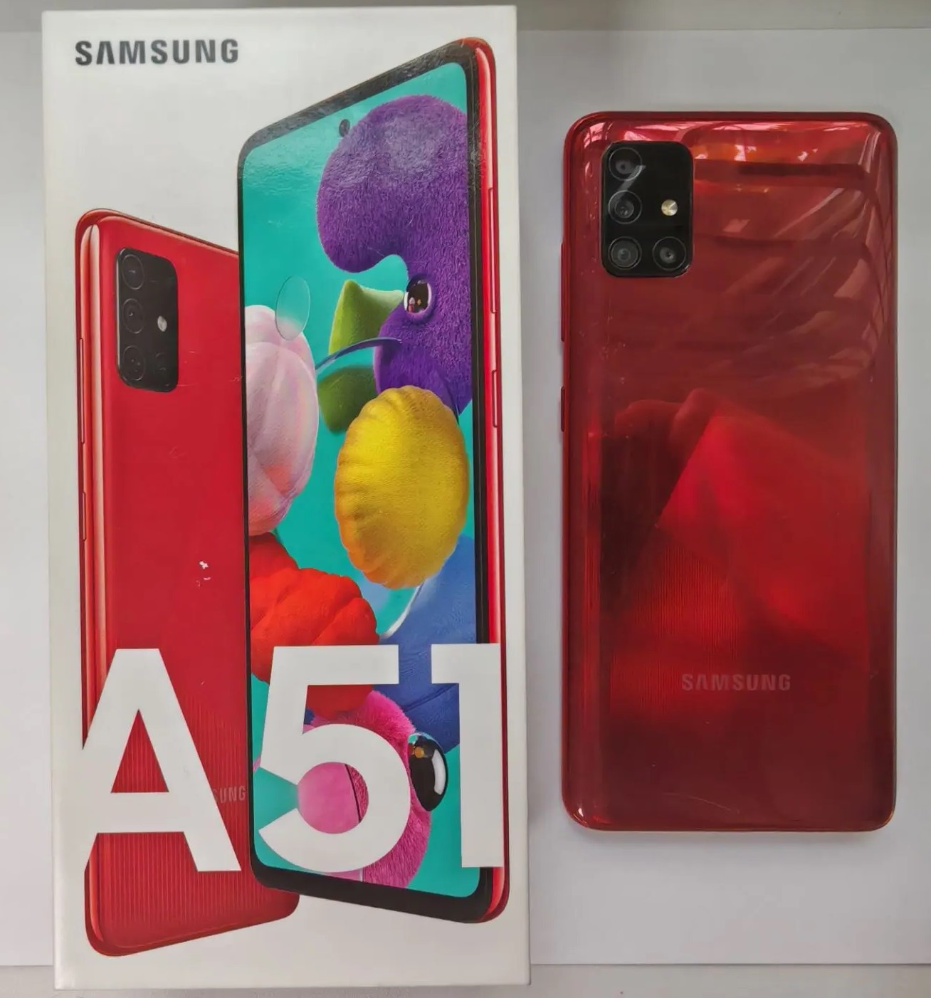 Смартфон Samsung Galaxy A51 64 ГБ, Prism Crush Red